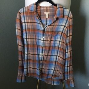 Plaid J.Crew L/S Button Down